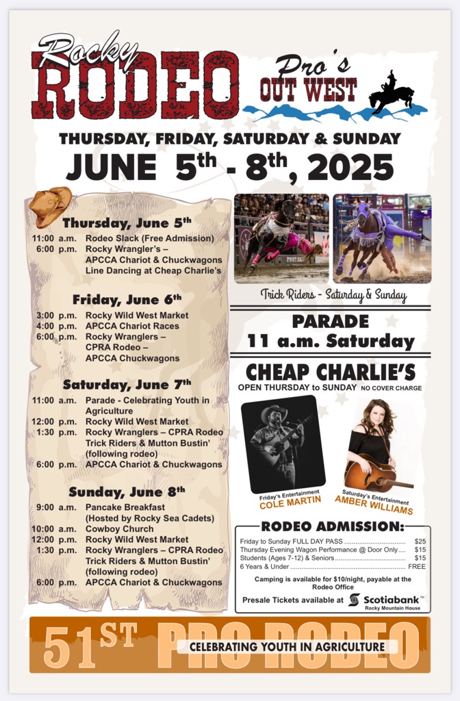 Rocky Rodeo Pros Out West - June 5-8, 2025